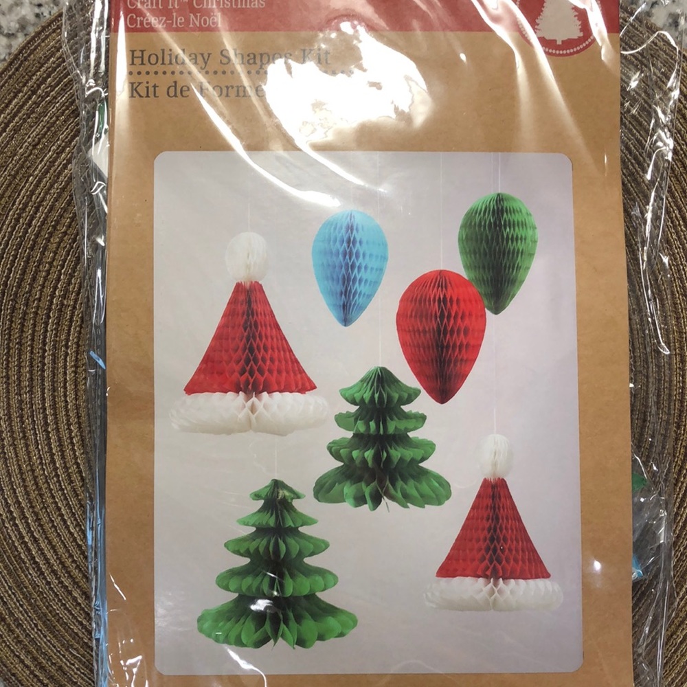 Christmas Honeycomb Shapes Kit